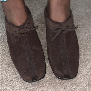 brown slip on shoes